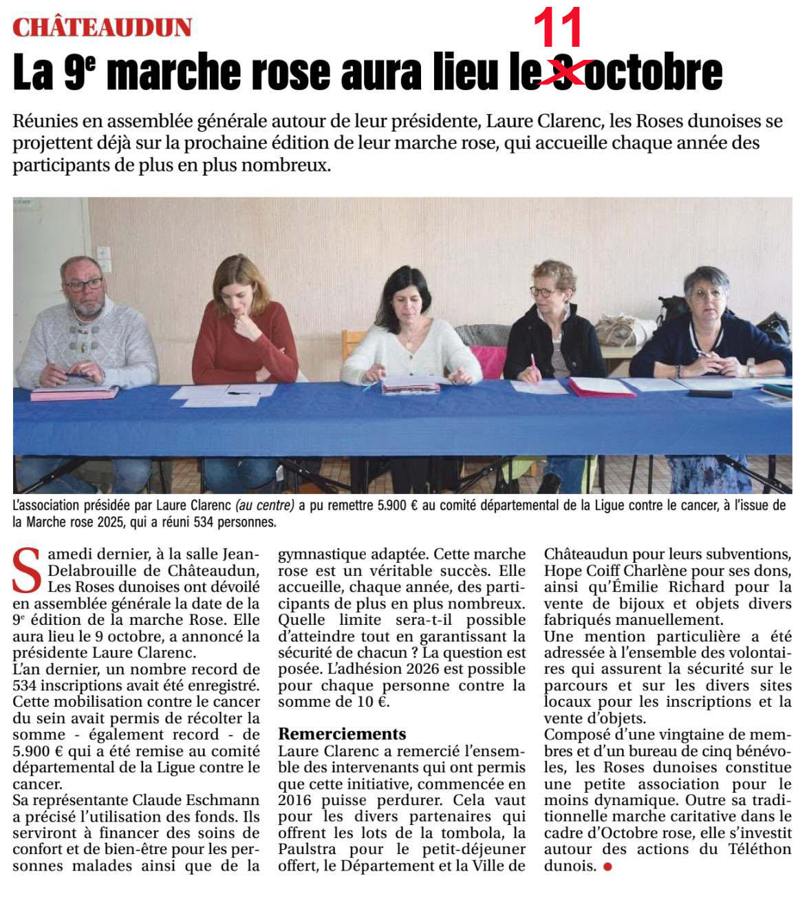 AG Roses Dunoises du 21/02/2026